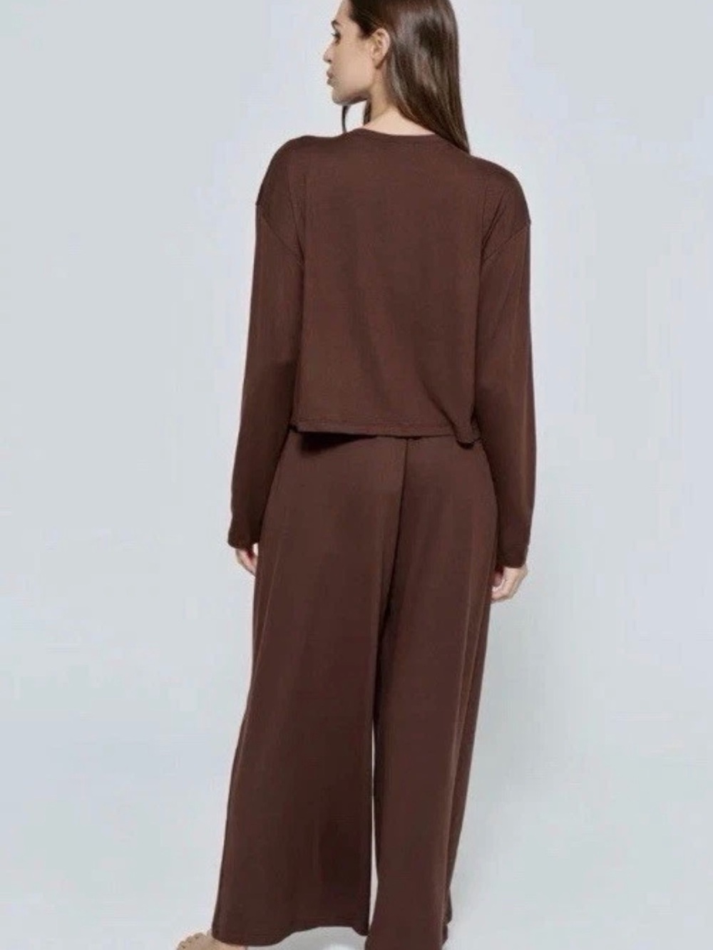 NWT The Cloud Women's Maternity “Bumpsuit”Set in Chocolate Brown. Medium - Picture 2 of 3